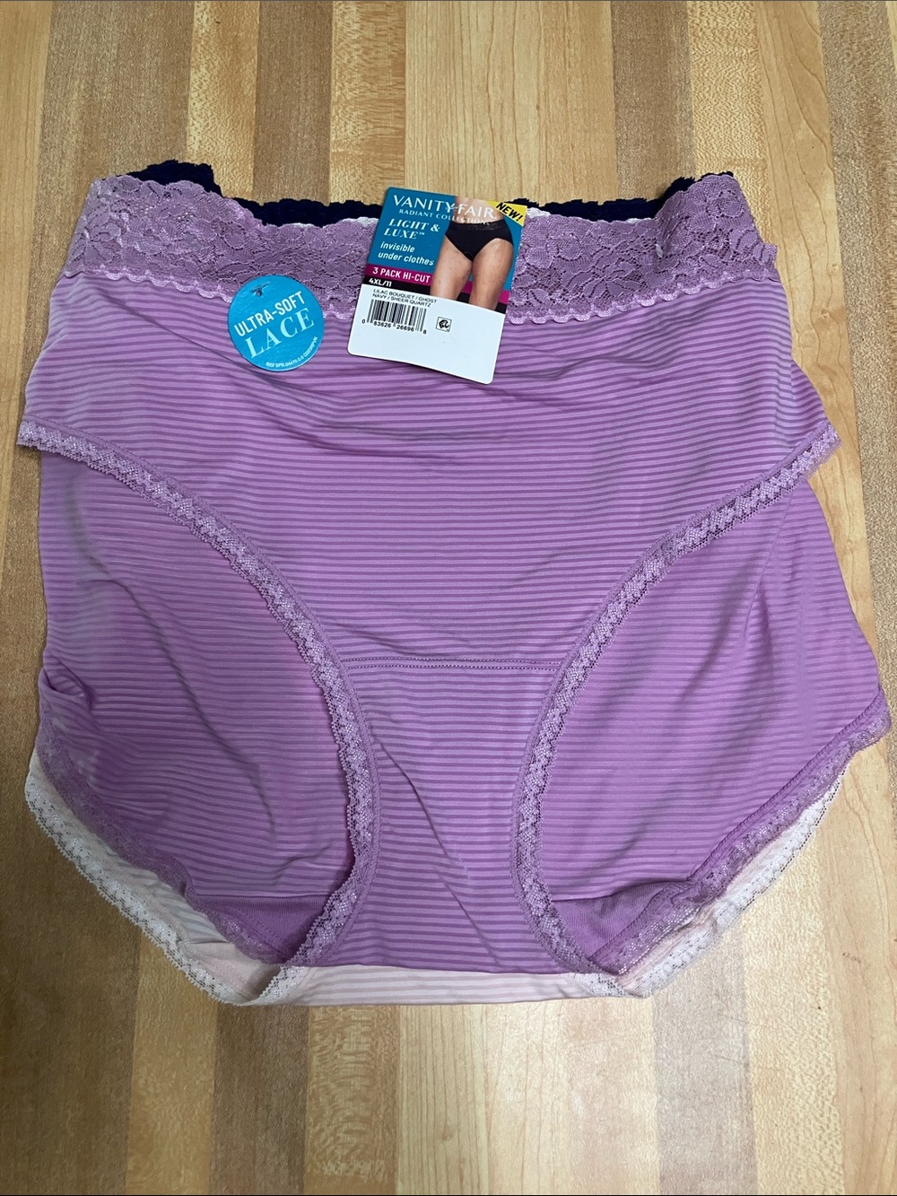 Vanity Fair Radiant Collection Light & Luxe 4XL / 11 Hi Cut Panties